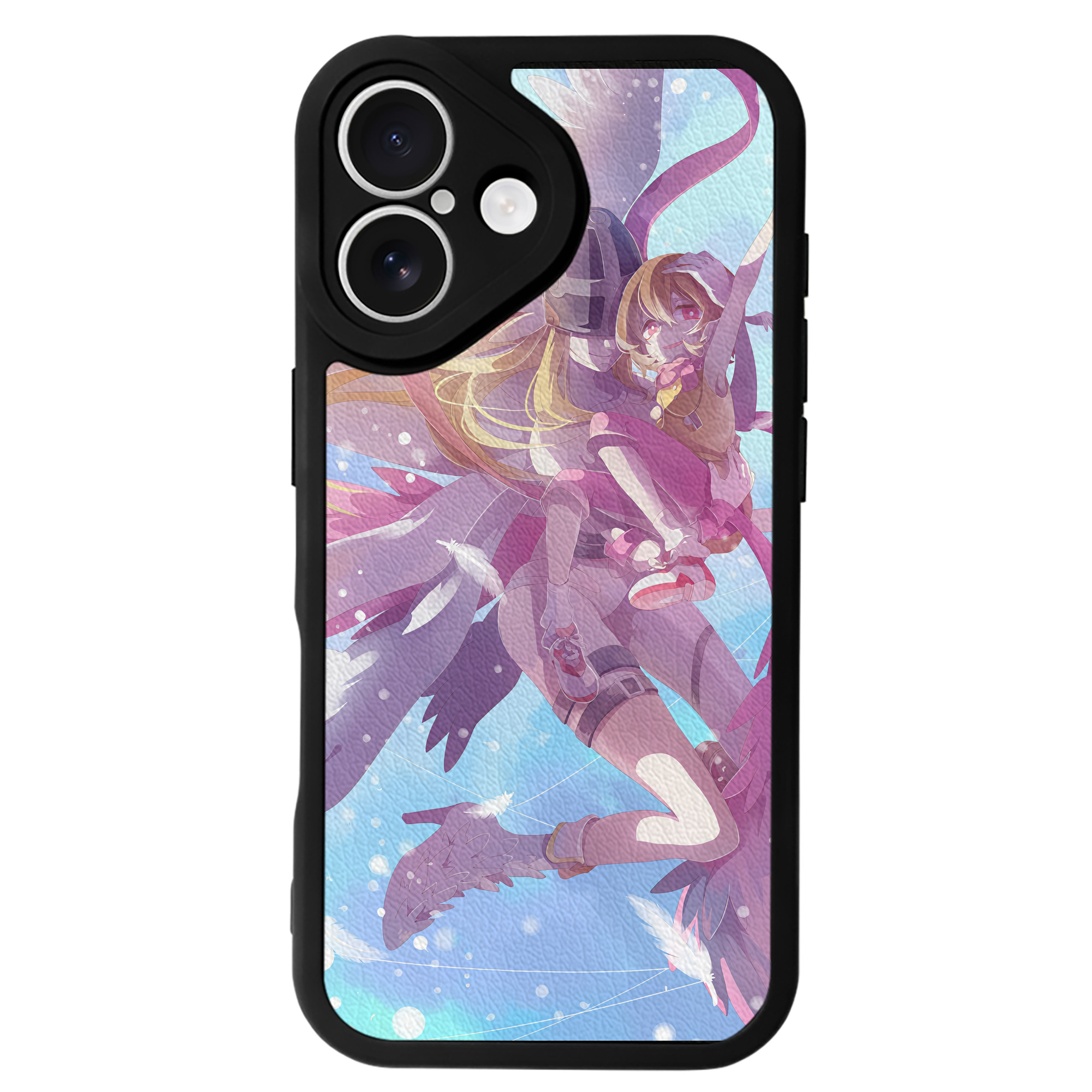 （画像用） Digimon デジタルモンスター/デジモン 【iPhone 16シリーズ対応】シリコンスマホケース（レザー調） 材質：シリコン
